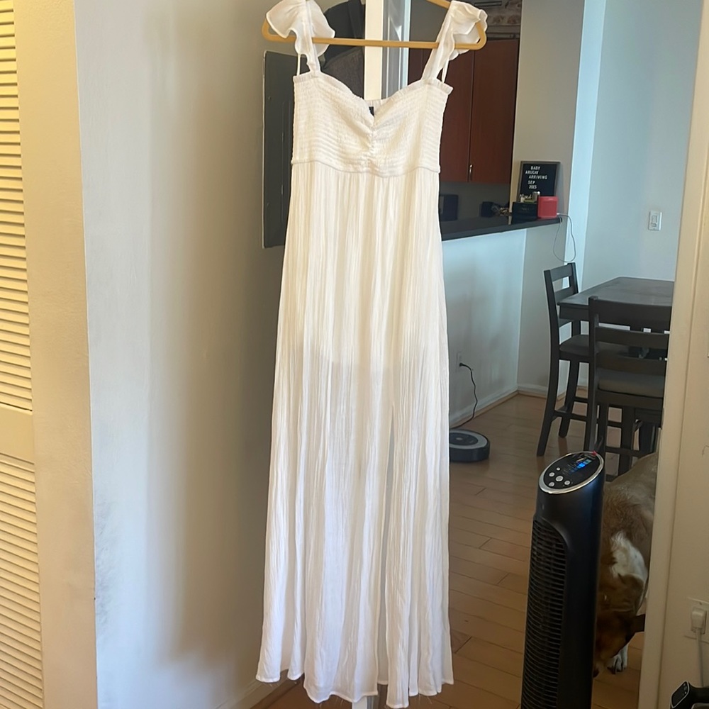 White long dress